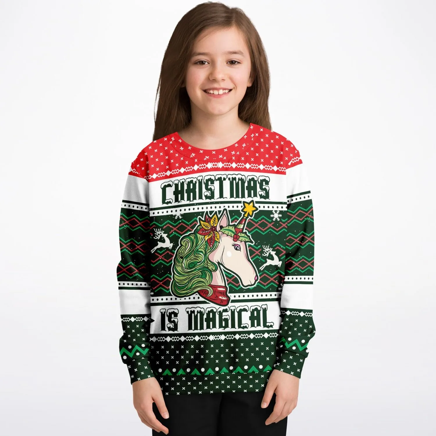 Magical Unicorn - Athletic Kids/Youth Sweatshirt