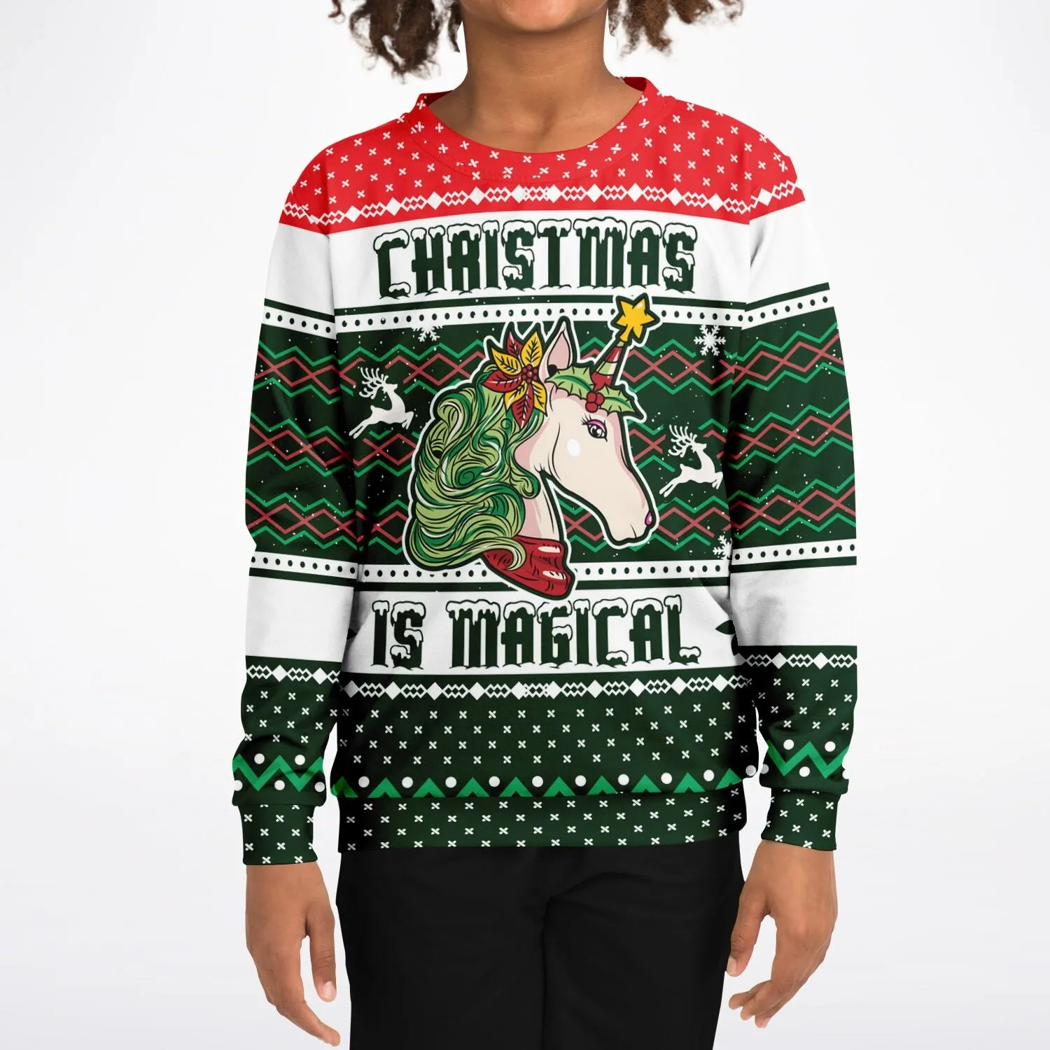 Magical Unicorn - Athletic Kids/Youth Sweatshirt