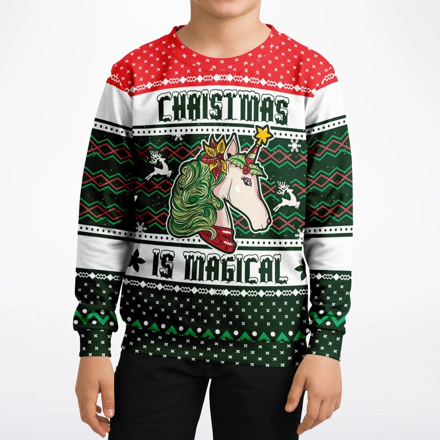 Magical Unicorn - Athletic Kids/Youth Sweatshirt
