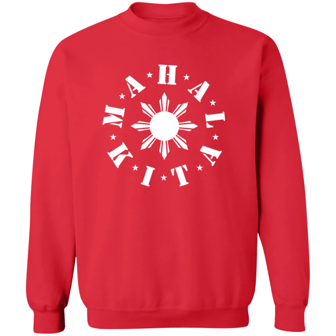 Mahal Kita In Circle Sun Unisex Crewneck Pullover Sweatshirt