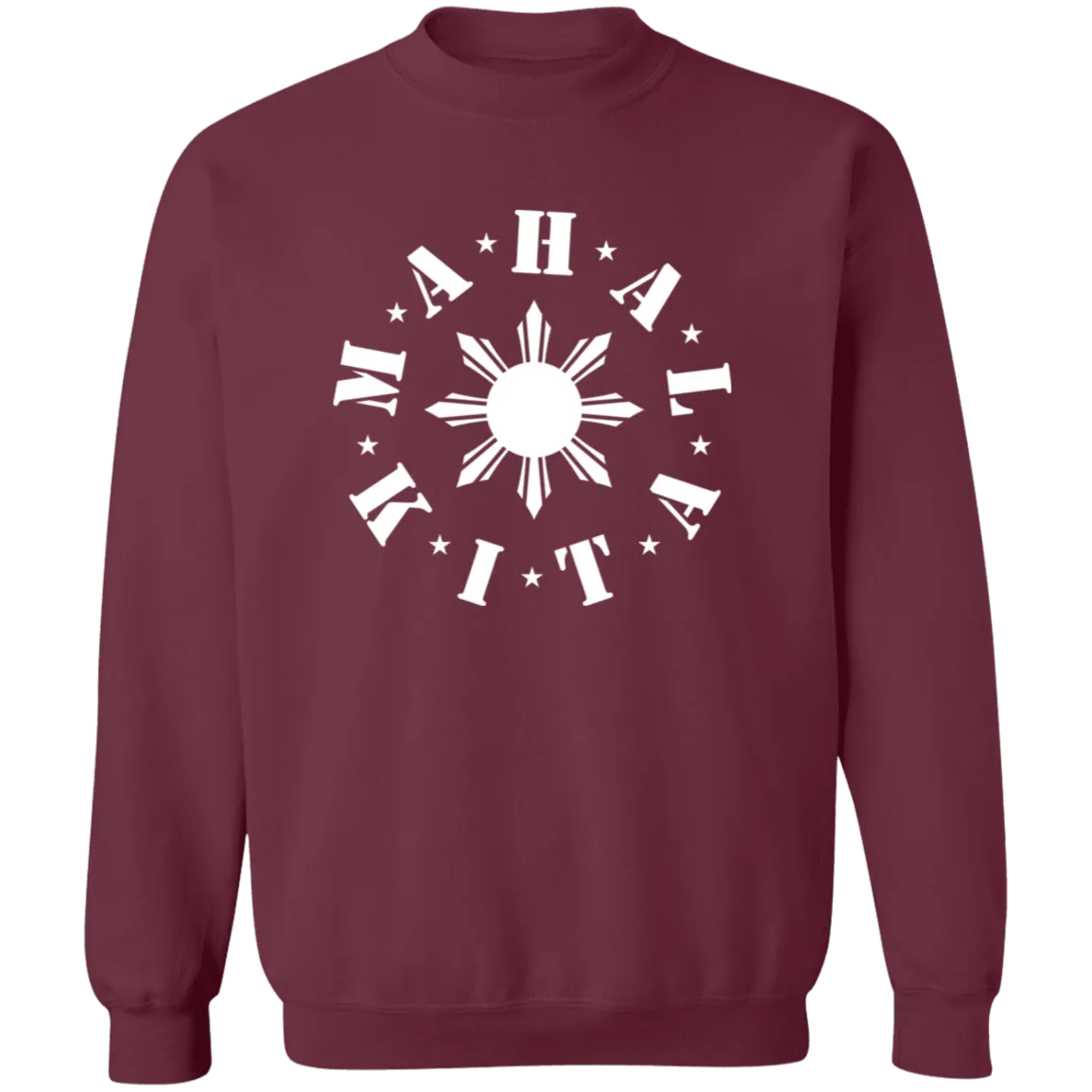 Mahal Kita In Circle Sun Unisex Crewneck Pullover Sweatshirt