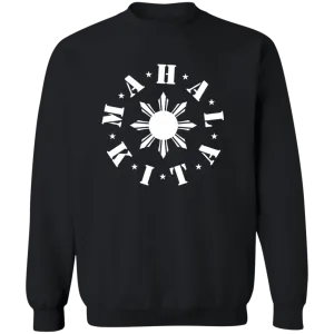 Mahal Kita In Circle Sun Unisex Crewneck Pullover Sweatshirt