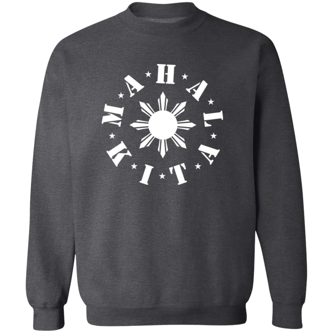 Mahal Kita In Circle Sun Unisex Crewneck Pullover Sweatshirt