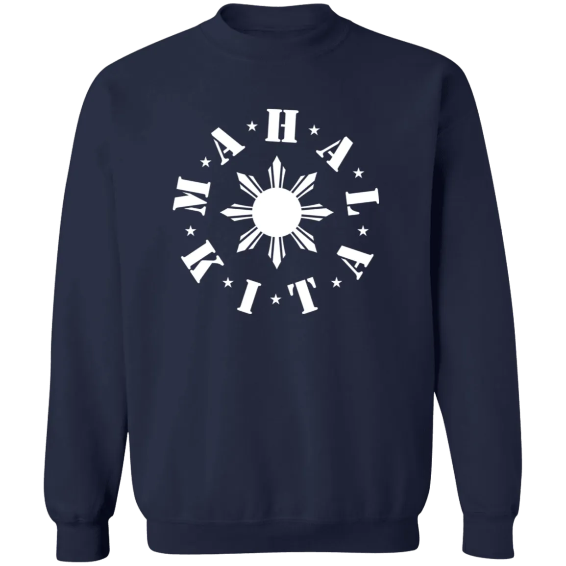 Mahal Kita In Circle Sun Unisex Crewneck Pullover Sweatshirt