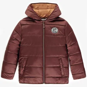 Manteau doudoune rouille, adulte || Rust puffer coat, adult