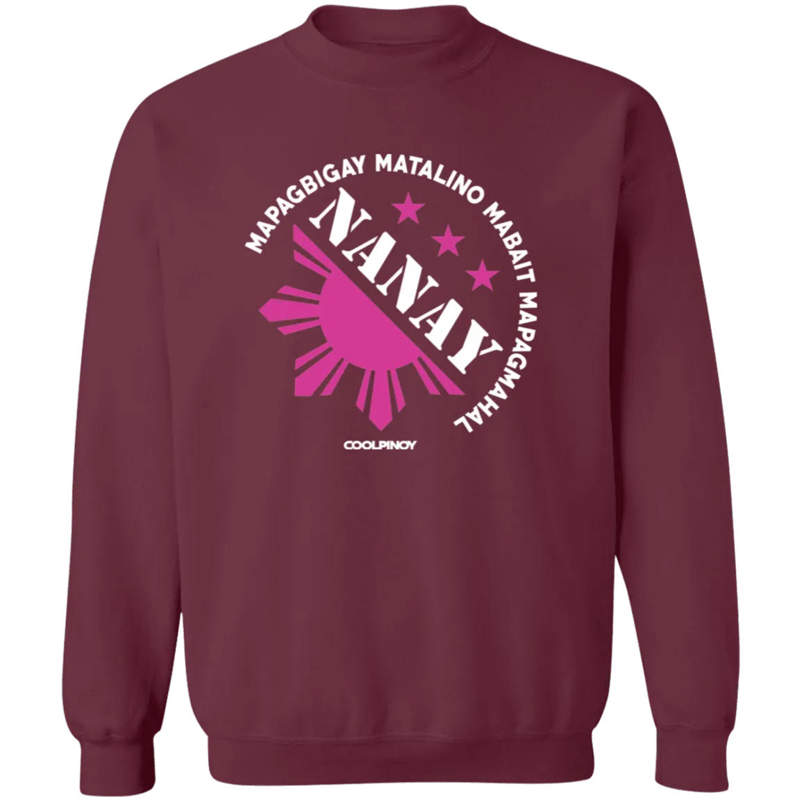Matalino Mapagmahal Nanay Unisex Crewneck Pullover Sweatshirt