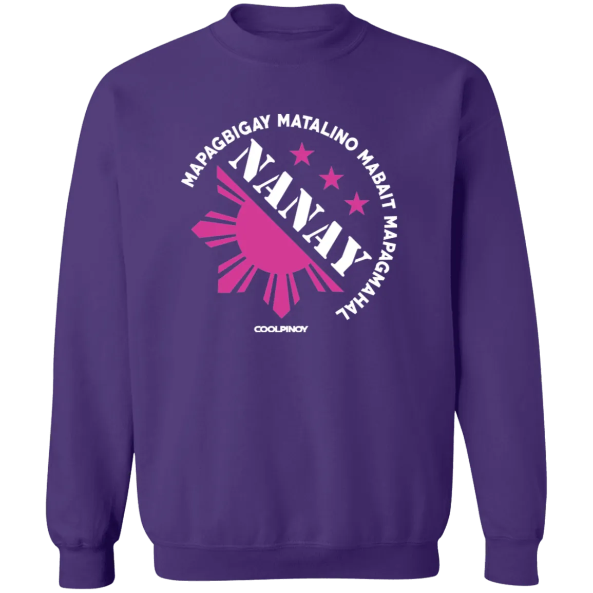 Matalino Mapagmahal Nanay Unisex Crewneck Pullover Sweatshirt