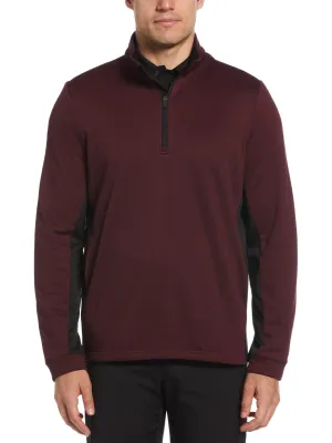 Men's Micro Jacquard Quarter Zip Golf Jacket