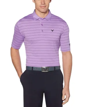Mens Ventilated Stripe Polo