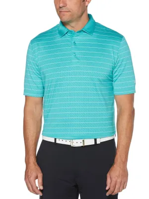 Mens Ventilated Stripe Polo