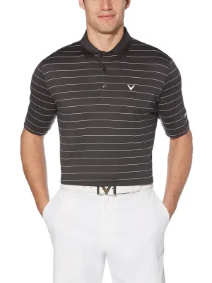 Mens Ventilated Stripe Polo