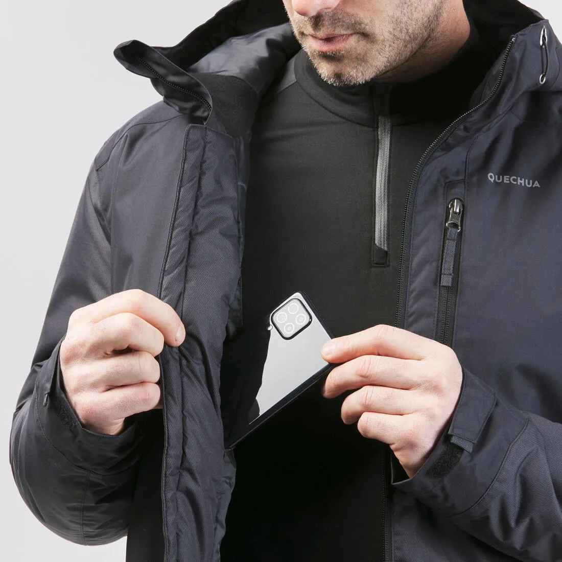 Men’s waterproof hiking jacket -10°C, NH500