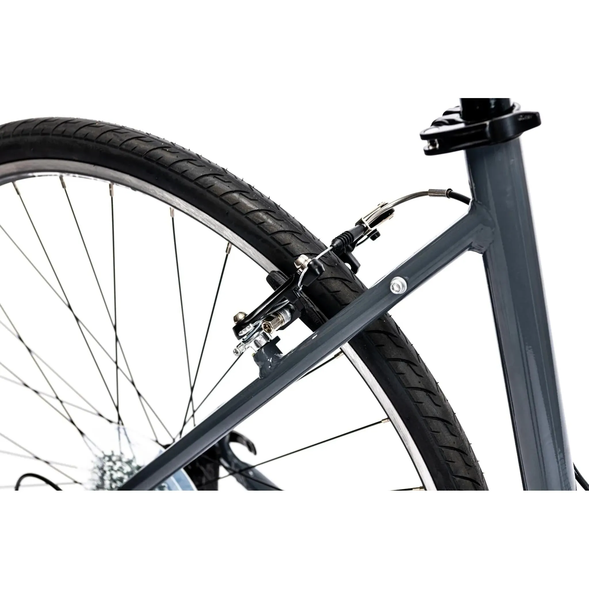 Merida Speeder 10-V W Womens Flat Bar Road Bike Glossy Grey/Black/Teal
