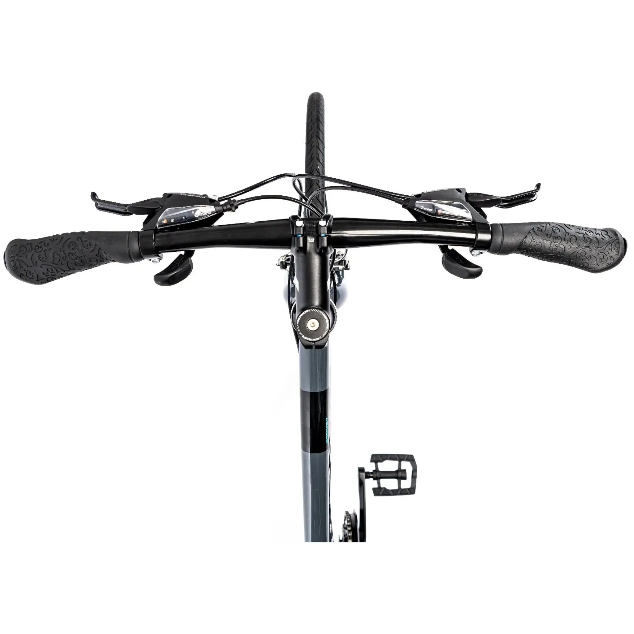 Merida Speeder 10-V W Womens Flat Bar Road Bike Glossy Grey/Black/Teal