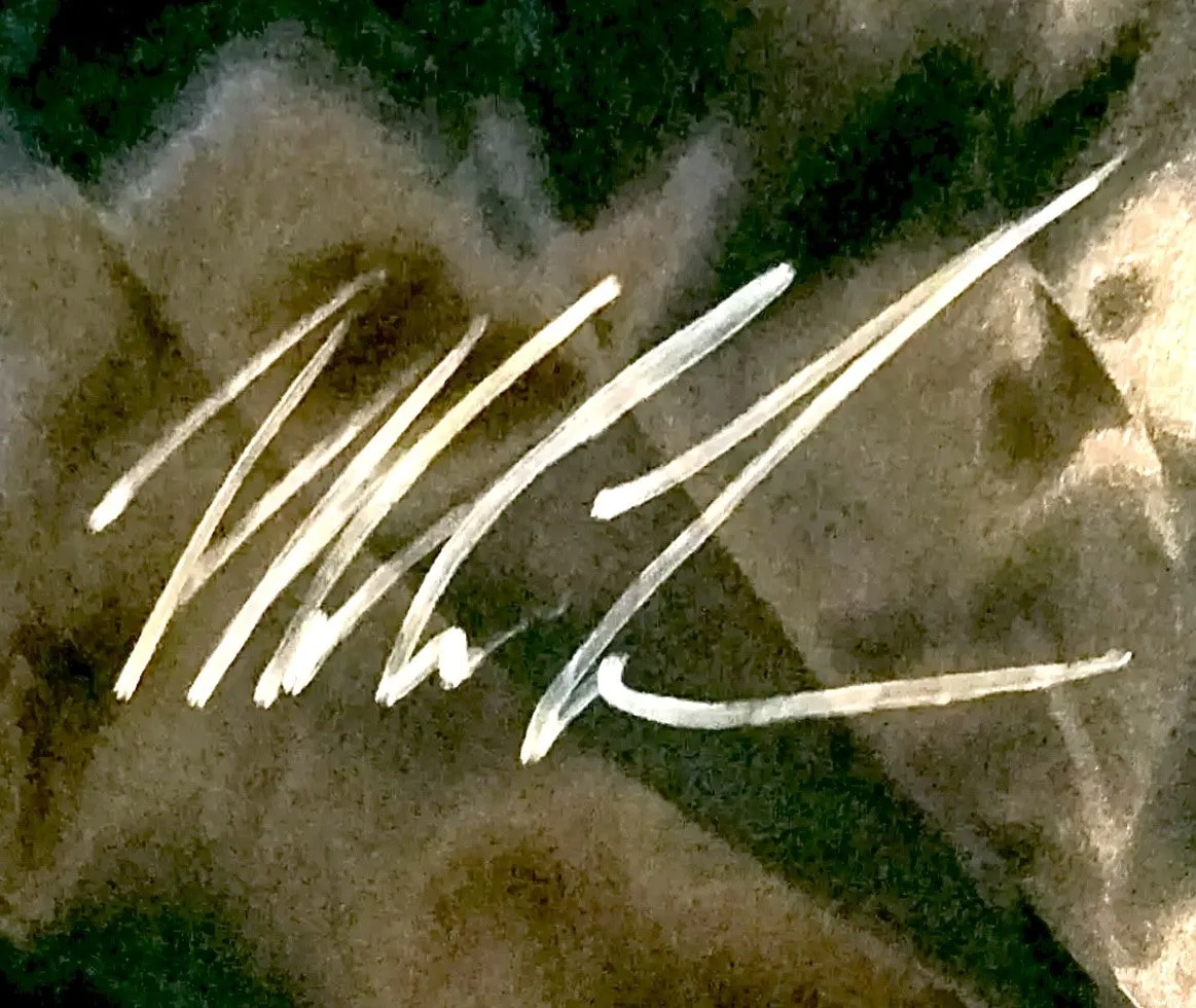 Mike Tyson Autographed Custom Made signed Black Boxing Robe.