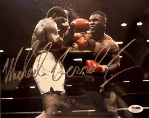 Mike Tyson Signed "Gerald" 8x10 Photo PSA COA Boxing Picture Autograph signed