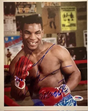 Mike Tyson Signed "Kid Dynamite" 8x10 Photo PSA COA Boxing Picture Autograph signed