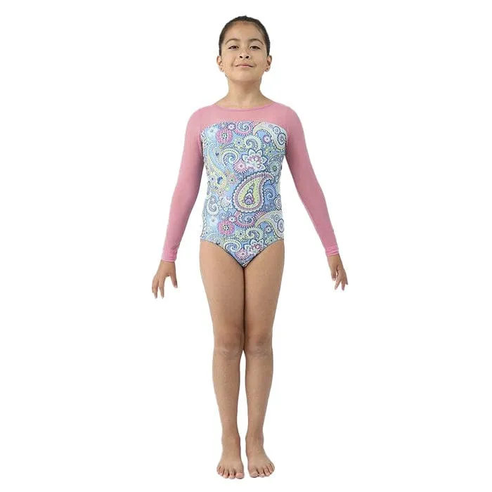 Mondor 17827 Long Sleeve Gymsuit with Mesh - Child