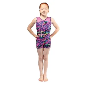 Mondor 27816 Printed Gymnastics Biketard Child - Leopard