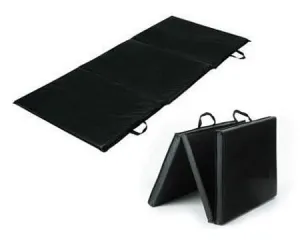 MORGAN 3PCS FOLD AWAY PORTABLE HIGH GRADE EXERCISE MAT YOGA PILATES FITNESS GYM MAT