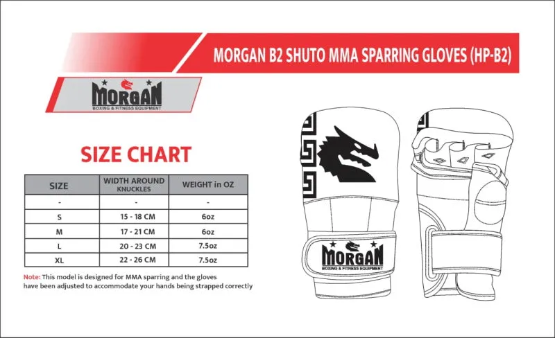 Morgan B2 Bomber Shoto MMA Sparring Gloves