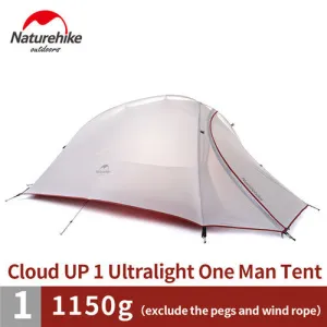 Naturehike  Ultralight Hiking Tent 20D/210T Fabric  For 1 Person With Mat