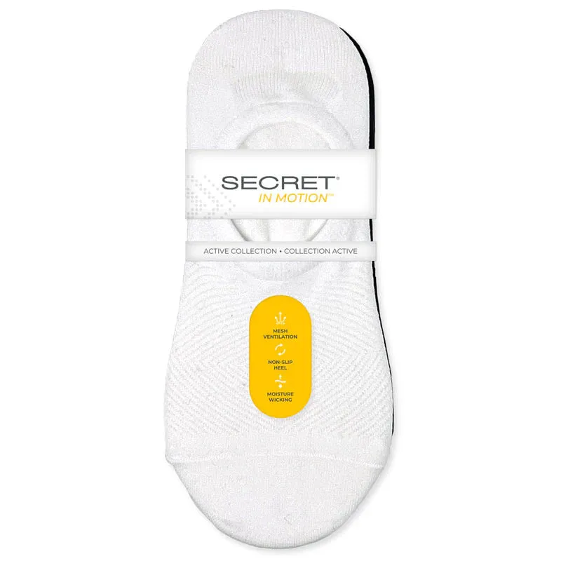 New Secret® Women's Ultra Low 3 Pair socks, so comfortable you don't even know you're wearing any! one size Retails $15 