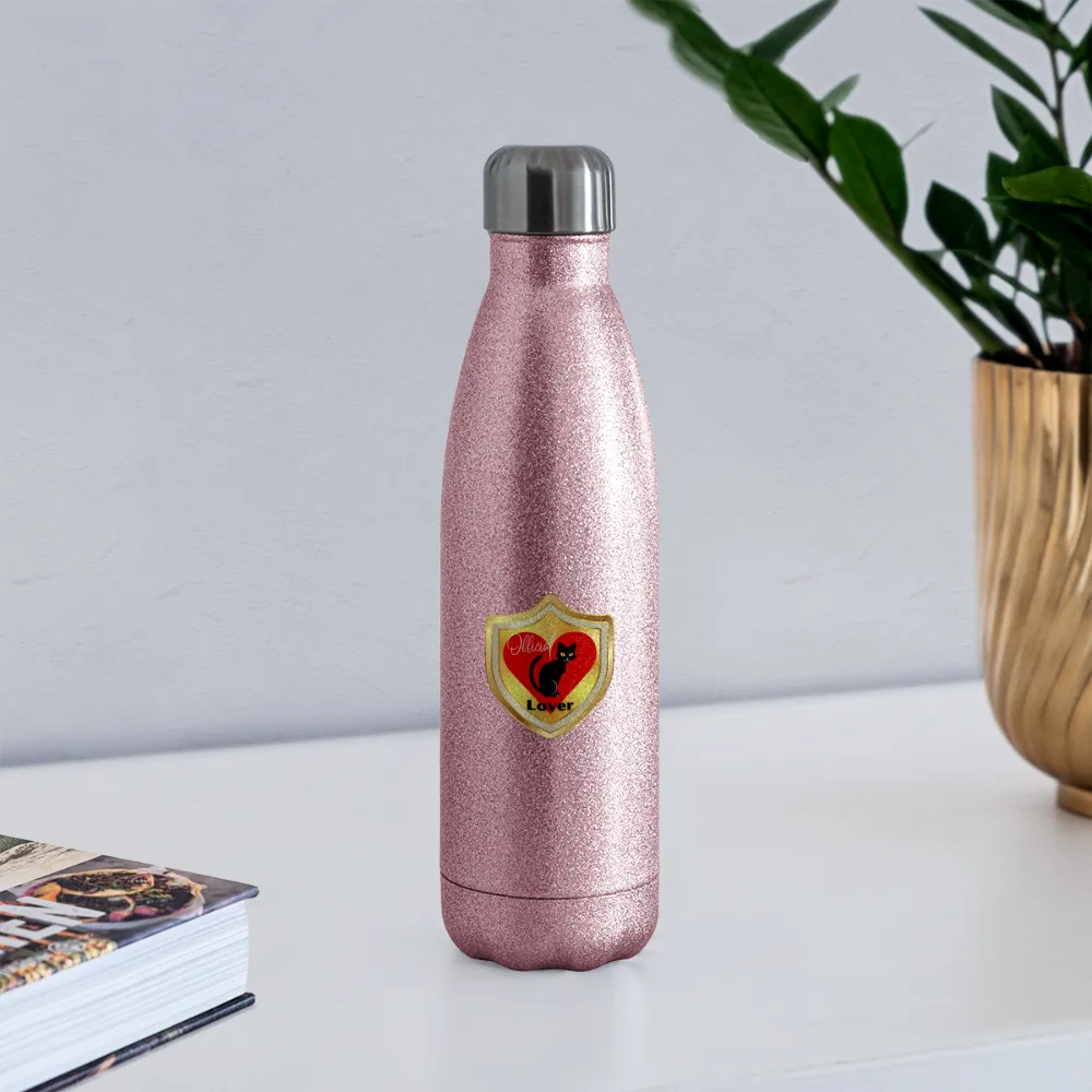 Official Cat Lover Badge Insulated Stainless Steel Water Bottle