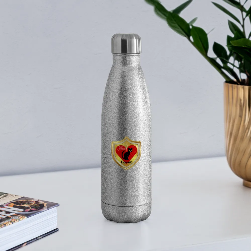 Official Cat Lover Badge Insulated Stainless Steel Water Bottle