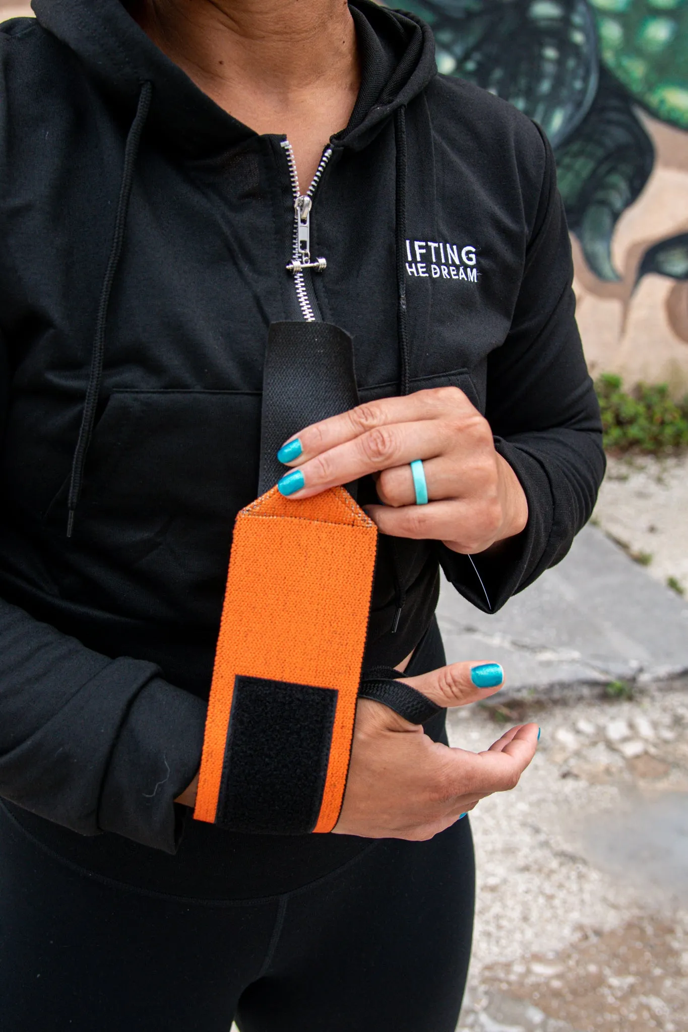 Orange Wrist Wraps