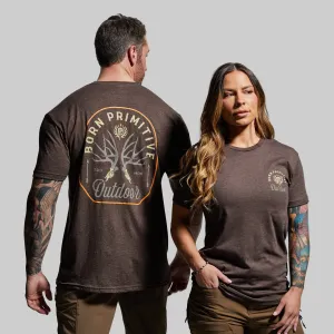 Outdoor Mule Deer Badge T-Shirt (Chestnut)