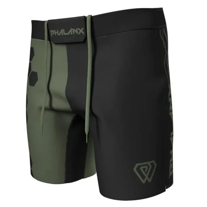 Phalanx Triarii RIZR Black MMA Grappling BJJ Shorts