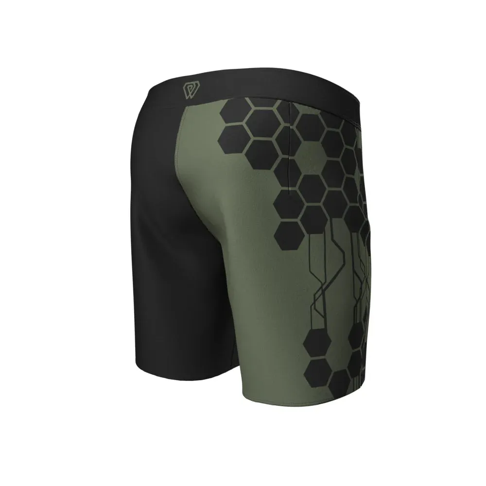 Phalanx Triarii RIZR Black MMA Grappling BJJ Shorts