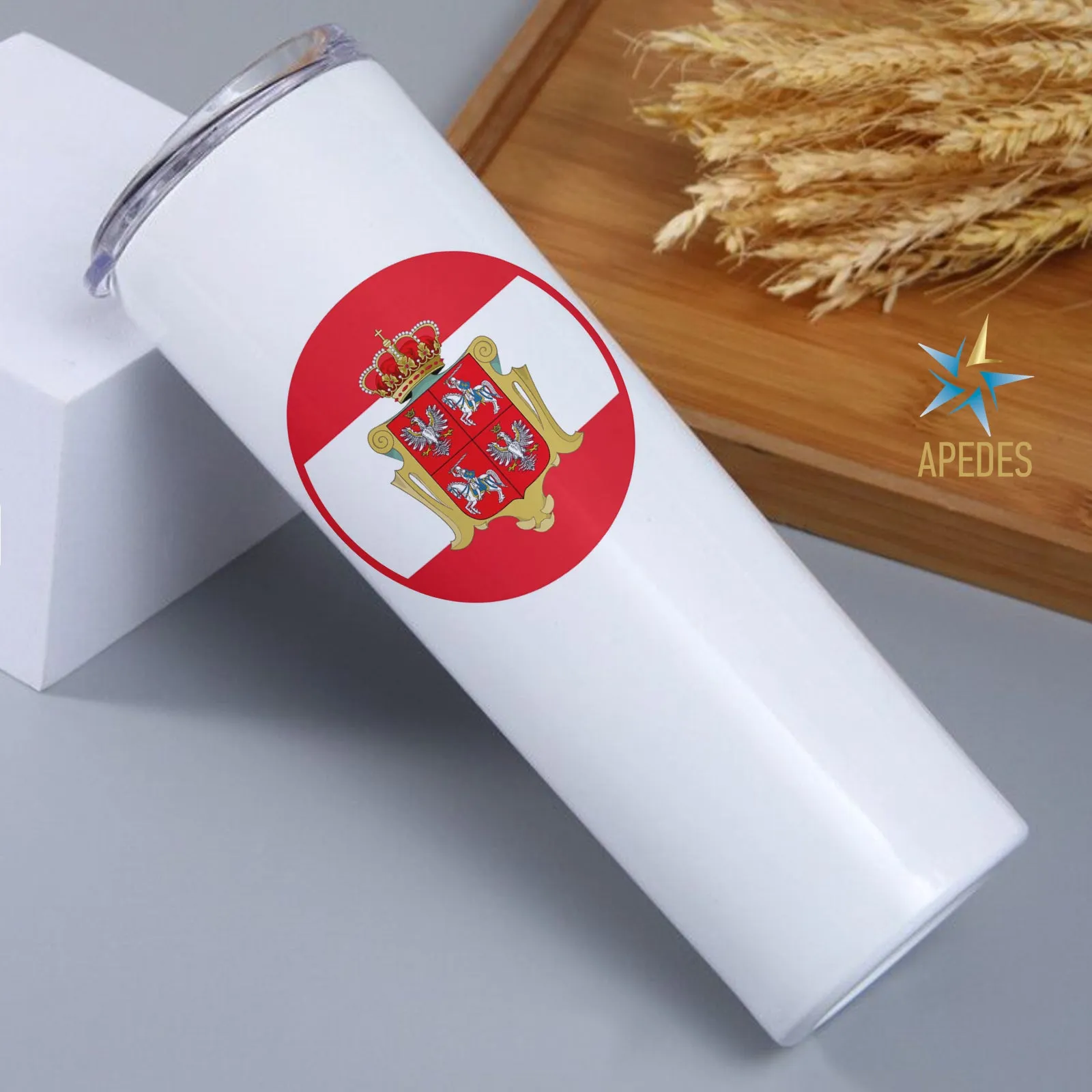 Polish - Lithuanian Commonwealth Stainless Steel Skinny Tumbler 20 OZ