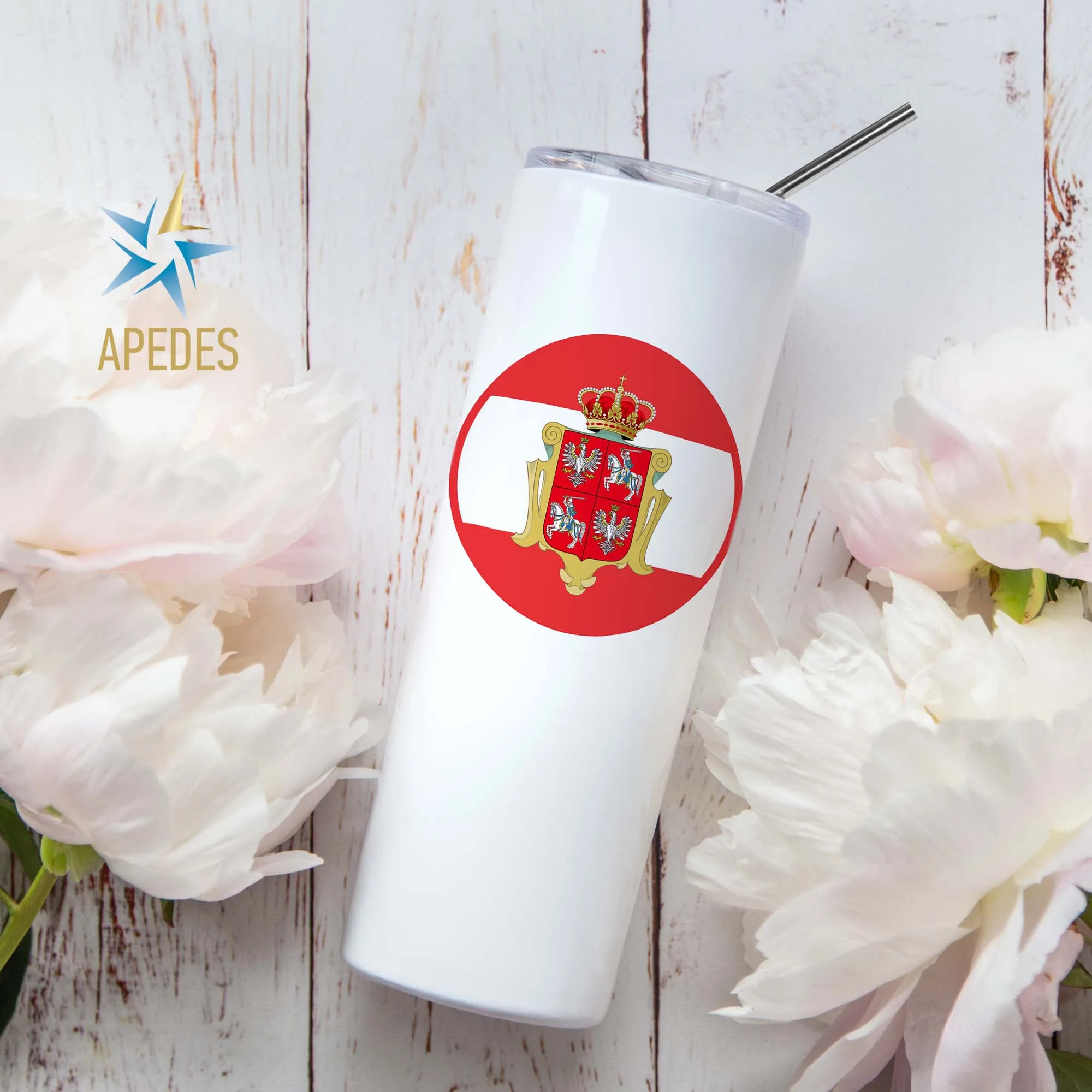Polish - Lithuanian Commonwealth Stainless Steel Skinny Tumbler 20 OZ