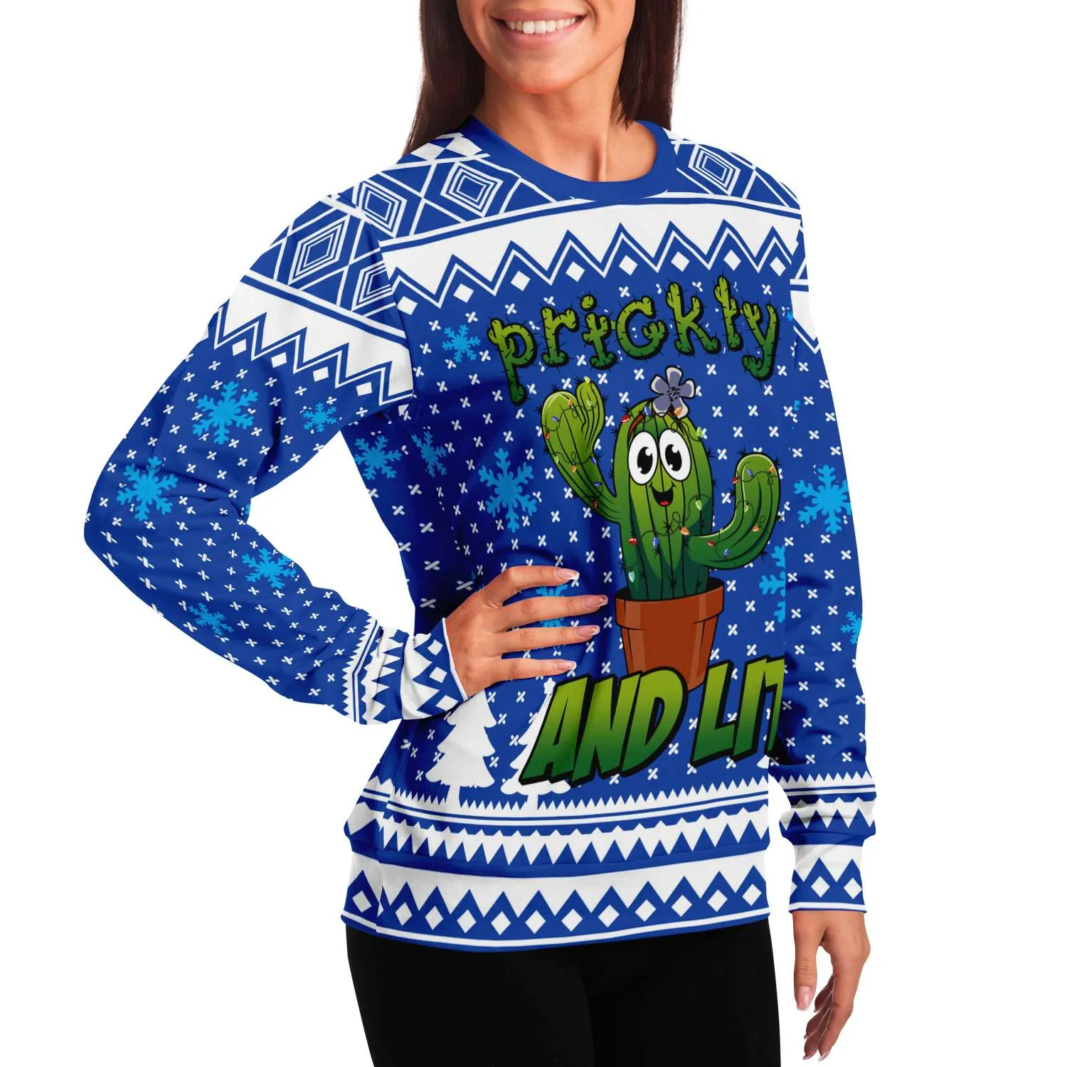 Prickly and Lit - Athletic Sweatshirt