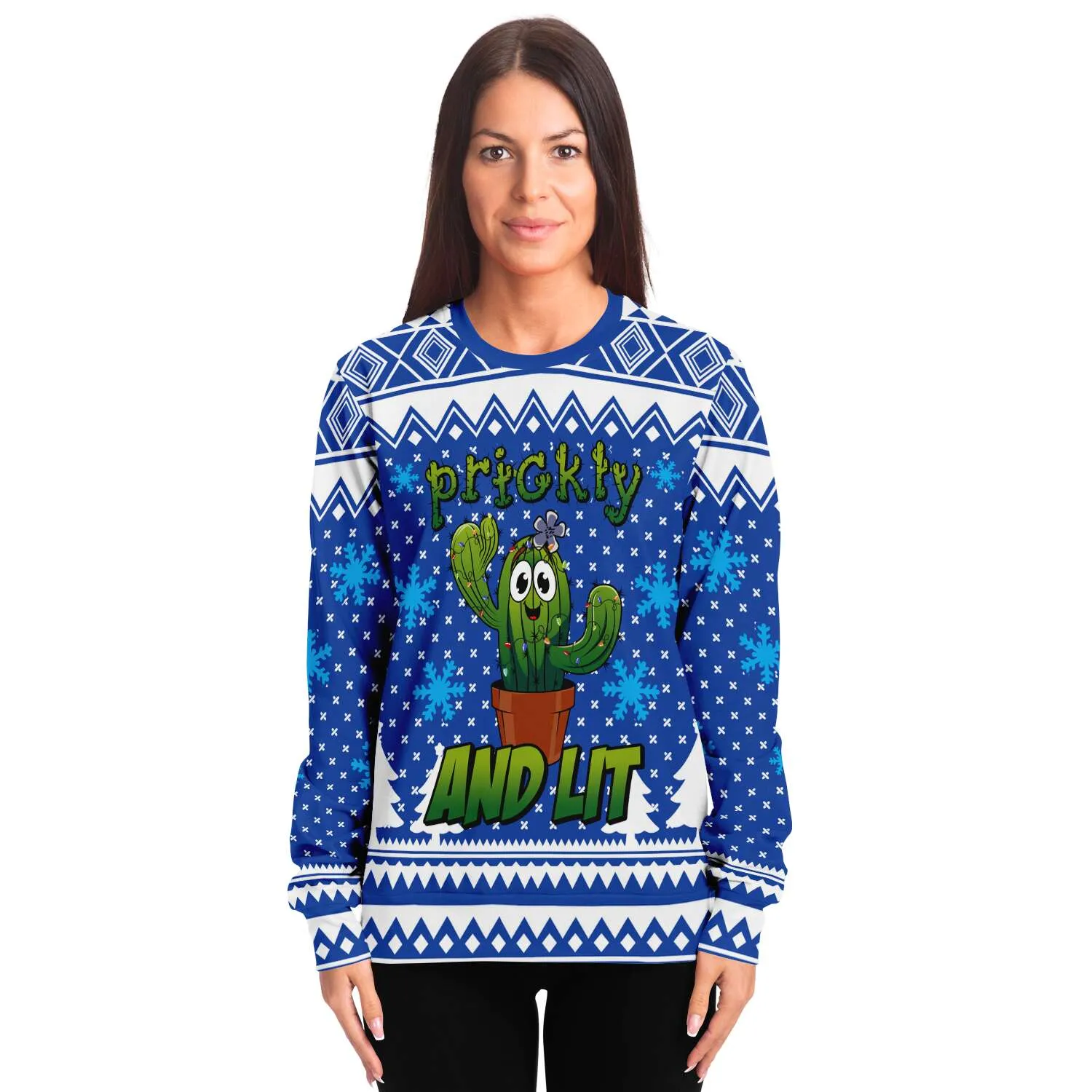 Prickly and Lit - Athletic Sweatshirt