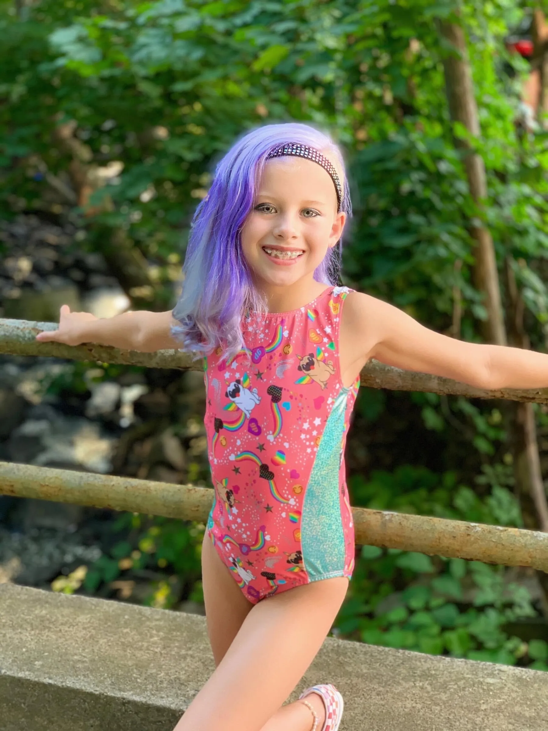Pugicorn Marine Metallic Leotard