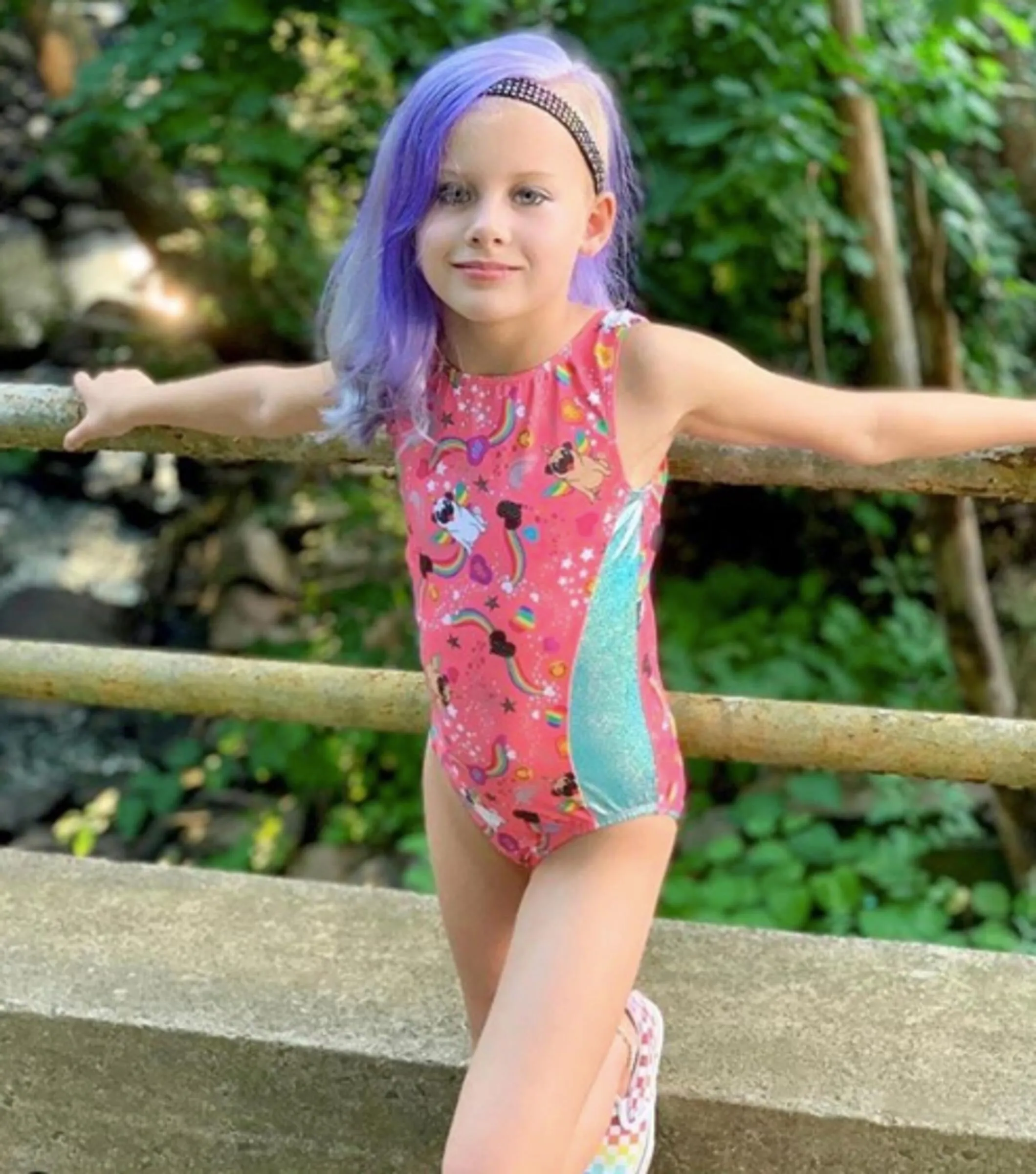 Pugicorn Marine Metallic Leotard