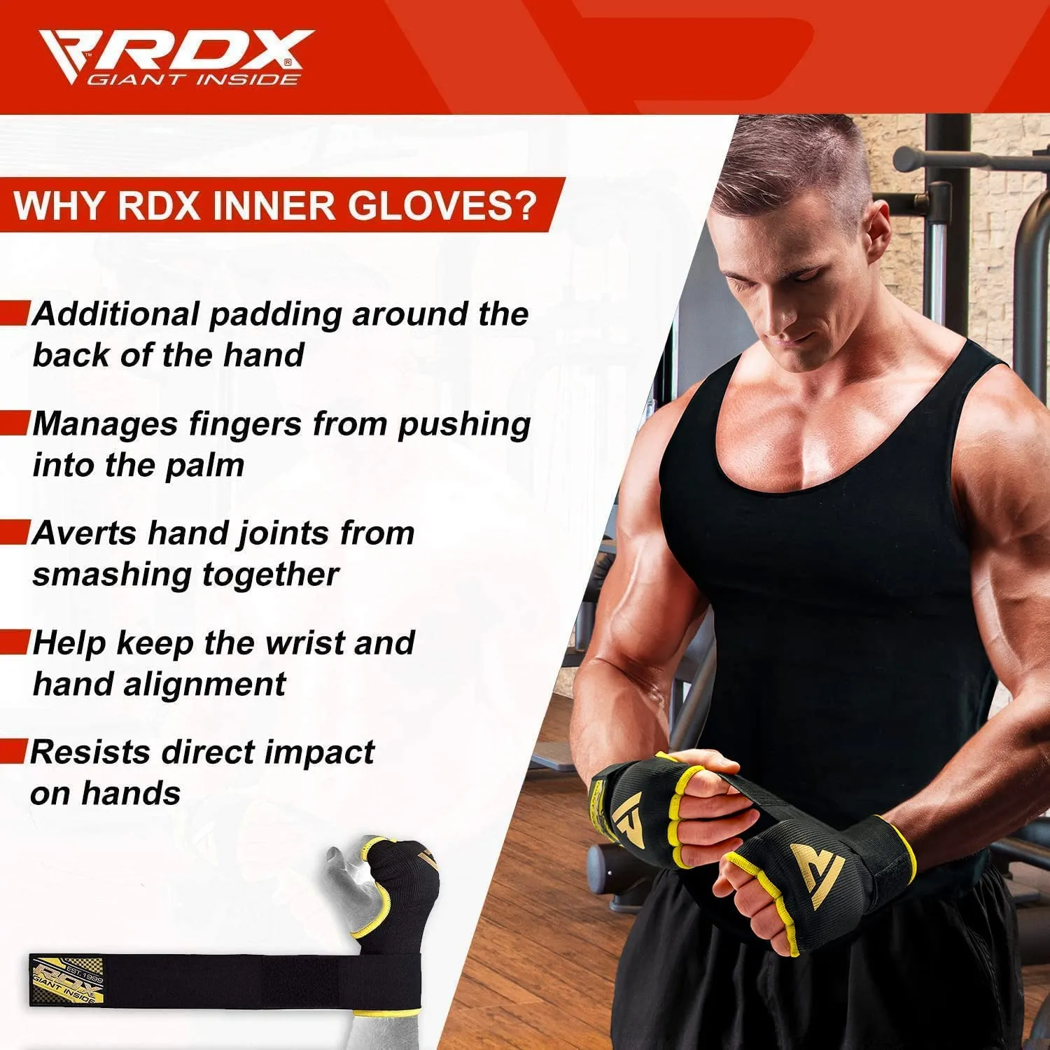 RDX QUICK WRAPS INNER GLOVES
