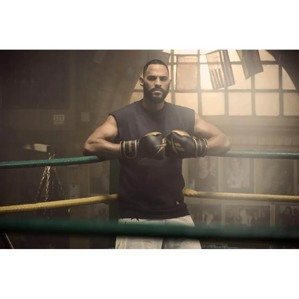 Reebok Boxing Gloves - Black and Gold