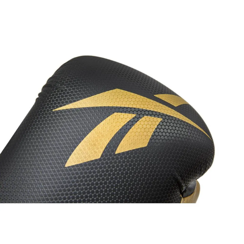 Reebok Boxing Gloves - Black and Gold