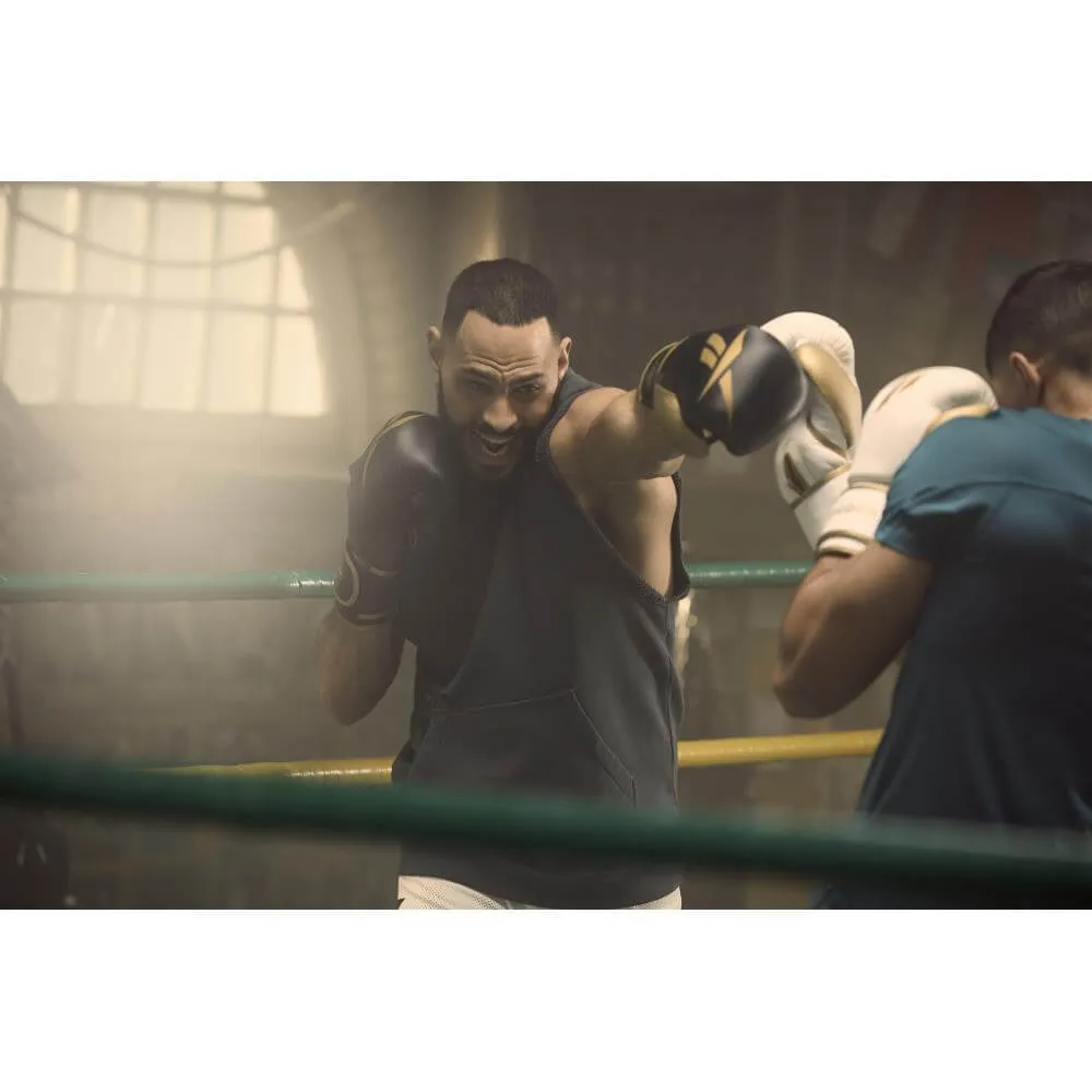 Reebok Boxing Gloves - Black and Gold