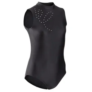 Rhythmic Gymnastics Sleeveless Leotard Rhinestones