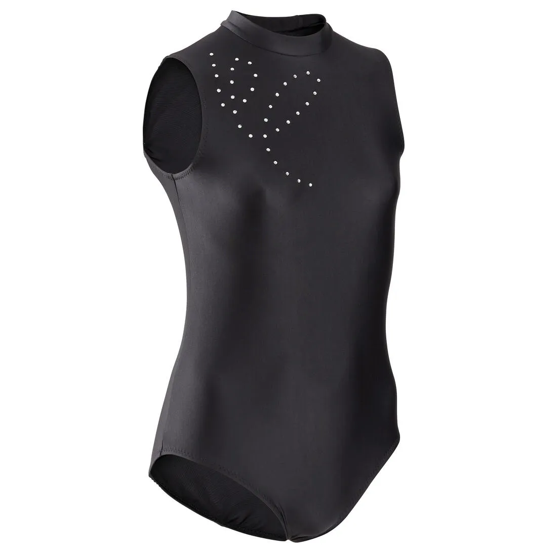 Rhythmic Gymnastics Sleeveless Leotard Rhinestones