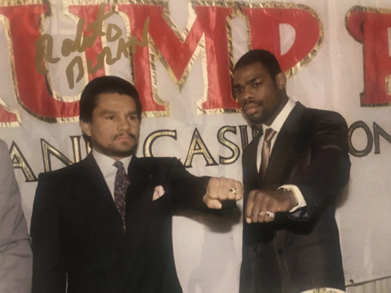 Roberto Duran Autographed Signed boxing 8x10 photo
