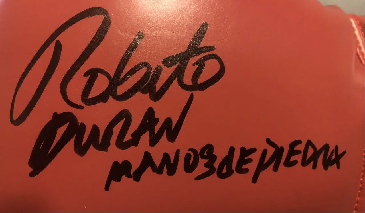 Roberto Duran Hands of Stone Autographed signed Boxing Everlast Glove