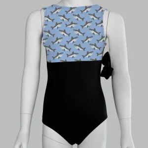 Shark Print Leotard