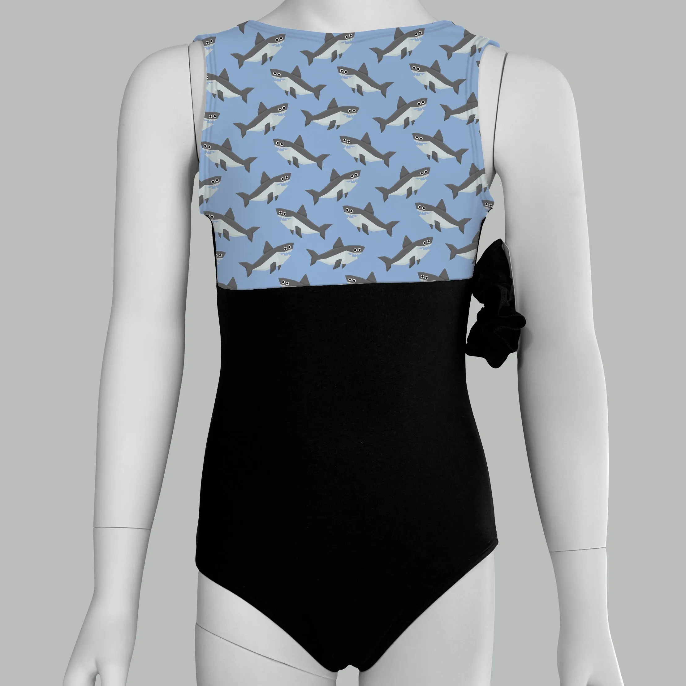 Shark Print Leotard