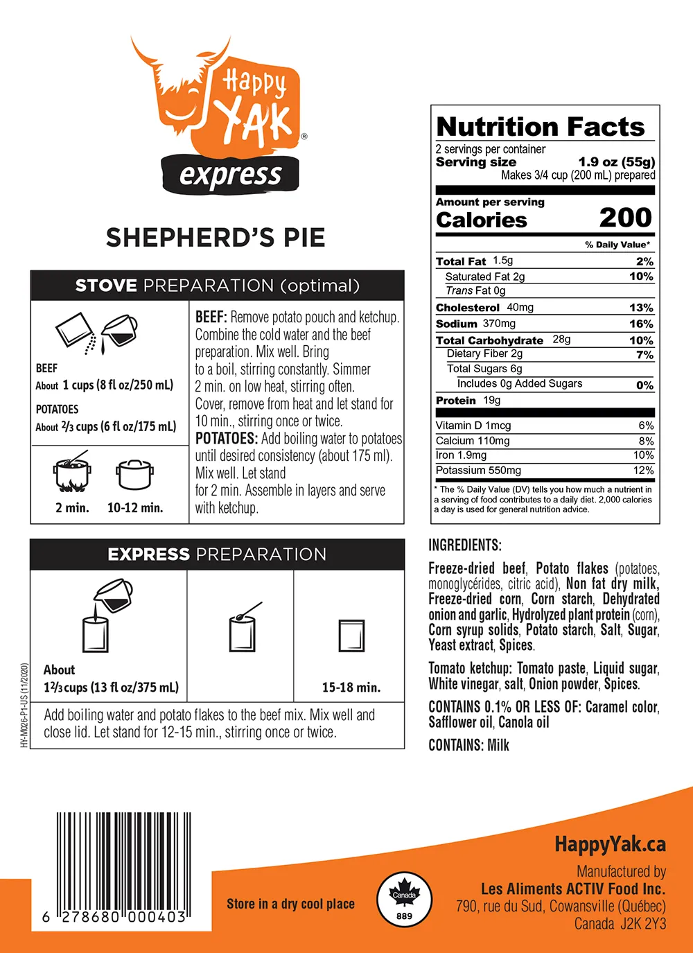 Shepherd’s Pie (Gluten Free)